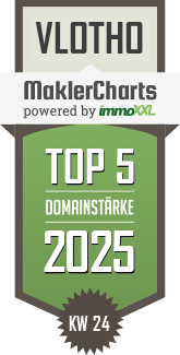 MaklerCharts KW 24/2025 - Stolle Immobilien KG ist TOP-5-Makler in Vlotho