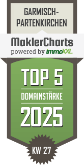 MaklerCharts KW 27/2025 - Steiner Immobilien GmbH ist TOP-5-Makler in Garmisch-Partenkirchen