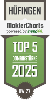 MaklerCharts KW 27/2025 - Schweikert Immobilien GmbH & Co. KG ist TOP-5-Makler in Hfingen
