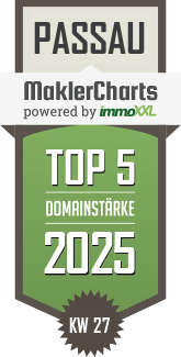 MaklerCharts KW 27/2025 - Hatz & Team Immobilien - Immobilienmakler in Passau ist TOP-5-Makler in Passau