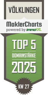 MaklerCharts KW 27/2025 - Gilbert Scholer Immobilien ist TOP-5-Makler in Vlklingen