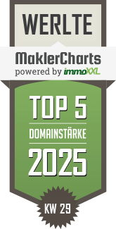 MaklerCharts KW 29/2025 - Gebr. Jansen Immobilien GmbH ist TOP-5-Makler in Werlte