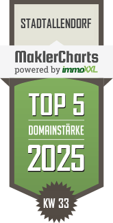 MaklerCharts KW 33/2025 - Krag Immobilien GmbH ist TOP-5-Makler in Stadtallendorf