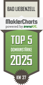 MaklerCharts KW 37/2025 - Schürrer & Fleischer Immobilien GmbH & Co. KG ist TOP-5-Makler in Bad Liebenzell