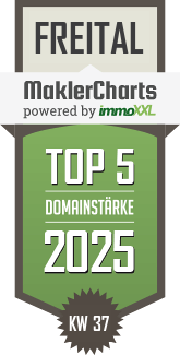 MaklerCharts KW 37/2025 - Wohnungsgesellschaft Freital mbH ist TOP-5-Makler in Freital