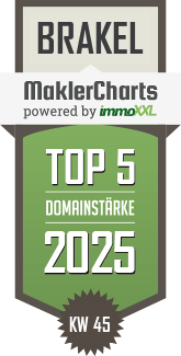 MaklerCharts KW 45/2025 - OWL Immobilien GmbH ist TOP-5-Makler in Brakel