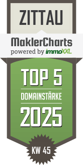 MaklerCharts KW 45/2025 - Dr. Thomas Immobilien GmbH - Verwaltung ist TOP-5-Makler in Zittau
