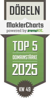 MaklerCharts KW 49/2025 - IMMO-PLAN Immobiliengesellschaft f�r Verwaltung, Vermittlung und Projektentwicklungs mbH ist TOP-5-Makler in D�beln