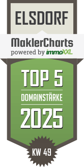 MaklerCharts KW 49/2025 - Lennartz Immobilien ist TOP-5-Makler in Elsdorf