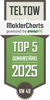 MaklerCharts KW 49/2025 - Sawall Immobilien ist TOP-5-Makler in Teltow