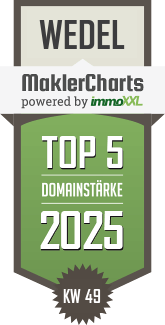 MaklerCharts KW 49/2025 - Hiltrud Schmidt-Biemer Immobilien ist TOP-5-Makler in Wedel