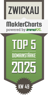 MaklerCharts KW 49/2025 - AS Allgemeine Service GmbH  ist TOP-5-Makler in Zwickau