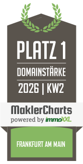 MaklerCharts KW 02/2026 - Lang Immobilien GmbH ist bester Makler in Frankfurt am Main