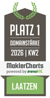 MaklerCharts KW 02/2026 - Immobilienpassion GmbH & Co. KG ist bester Makler in Laatzen