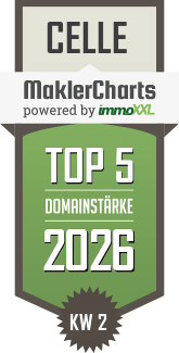MaklerCharts KW 02/2026 - 1wirdDeins GmbH & Co. KG ist TOP-5-Makler in Celle