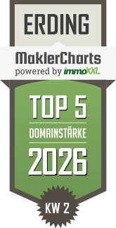 MaklerCharts KW 02/2026 - VID Immobilien GmbH ist TOP-5-Makler in Erding