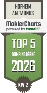 MaklerCharts KW 02/2026 - KP International Immobilien Hofheim ist TOP-5-Makler in Hofheim am Taunus