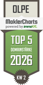 MaklerCharts KW 02/2026 - ON-Immobilien Oliver Neu ist TOP-5-Makler in Olpe