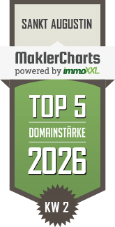 MaklerCharts KW 02/2026 - VR-Immobilien Bonn Rhein-Sieg GmbH ist TOP-5-Makler in Sankt Augustin