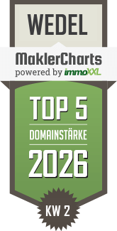 MaklerCharts KW 02/2026 - Wentzel Dr. GmbH ist TOP-5-Makler in Wedel