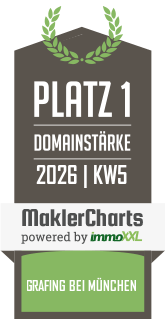 MaklerCharts KW 05/2026 - Tuscher Immobilien GmbH ist bester Makler in Grafing bei M�nchen