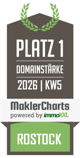 MaklerCharts KW 05/2026 - ImmoFair Rostock GmbH ist bester Makler in Rostock