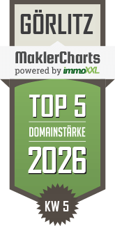 MaklerCharts KW 05/2026 - URDAS IMMOBILIEN ist TOP-5-Makler in G�rlitz