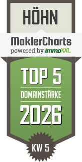 MaklerCharts KW 05/2026 - H�HN Hausverwaltung GmbH ist TOP-5-Makler in H�hn
