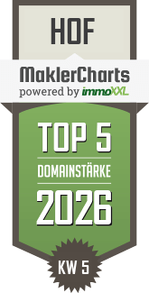 MaklerCharts KW 05/2026 - vub makler GmbH & Co. KG ist TOP-5-Makler in Hof
