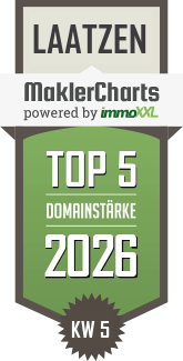MaklerCharts KW 05/2026 - Bartelt Immobilien, Inh. Ulrich Bartelt ist TOP-5-Makler in Laatzen