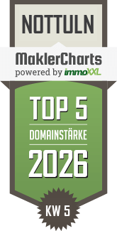 MaklerCharts KW 05/2026 - FREIESLEBEN GmbH - Makler-, Immobilienentwicklungs- und Vertriebsgesellschaft ist TOP-5-Makler in Nottuln