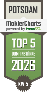 MaklerCharts KW 05/2026 - Philipp Krentz Immobilien Vermittlungs GmbH ist TOP-5-Makler in Potsdam