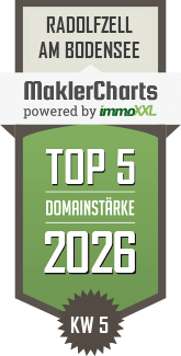 MaklerCharts KW 05/2026 - Constanze Fuhrmann Immobilien, Inh. Constanze Fuhrmann ist TOP-5-Makler in Radolfzell am Bodensee
