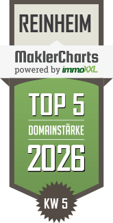MaklerCharts KW 05/2026 - Immoprofi Andre Zahedi e.K. ist TOP-5-Makler in Reinheim
