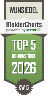 MaklerCharts KW 05/2026 - Raumquartier Christ ist TOP-5-Makler in Wunsiedel
