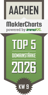 MaklerCharts KW 09/2026 - Falc Immobilien GmbH & Co. KG ist TOP-5-Makler in Aachen