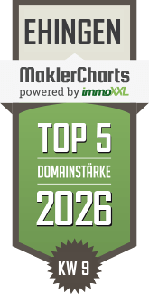 MaklerCharts KW 09/2026 - KS - Immobilien ist TOP-5-Makler in Ehingen