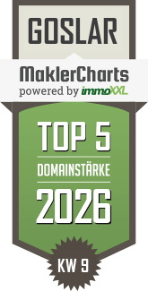 MaklerCharts KW 09/2026 - Volker von Wülfing Immobilien GmbH ist TOP-5-Makler in Goslar