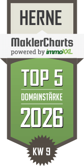 MaklerCharts KW 09/2026 - Weidenbach Immobilien GmbH ist TOP-5-Makler in Herne