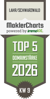 MaklerCharts KW 09/2026 - rbs Immobilien GmbH ist TOP-5-Makler in Lahr/Schwarzwald