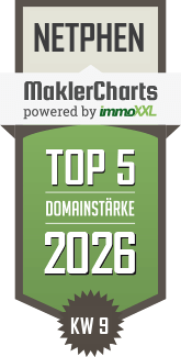 MaklerCharts KW 09/2026 - apensio Immobilien GmbH & Co. KG ist TOP-5-Makler in Netphen