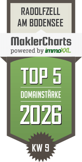 MaklerCharts KW 09/2026 - Constanze Fuhrmann Immobilien, Inh. Constanze Fuhrmann ist TOP-5-Makler in Radolfzell am Bodensee