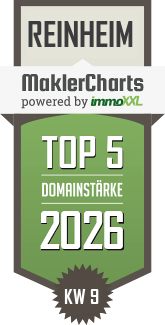 MaklerCharts KW 09/2026 - Immoprofi Andre Zahedi e.K. ist TOP-5-Makler in Reinheim