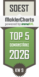 MaklerCharts KW 09/2026 - Paluch & Partner Immobilien ist TOP-5-Makler in Soest