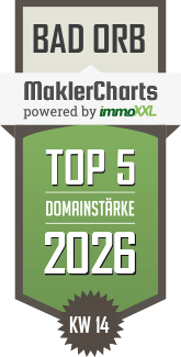MaklerCharts KW 14/2026 - Geipel Immobilien GmbH ist TOP-5-Makler in Bad Orb