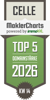 MaklerCharts KW 14/2026 - 1wirdDeins GmbH & Co. KG ist TOP-5-Makler in Celle