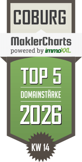MaklerCharts KW 14/2026 - Lange Immobilen GmbH ist TOP-5-Makler in Coburg