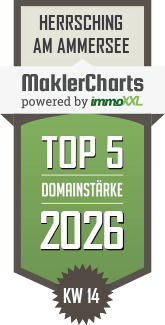 MaklerCharts KW 14/2026 - Domizil-Immobilien GmbH ist TOP-5-Makler in Herrsching am Ammersee