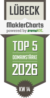 MaklerCharts KW 14/2026 - M�llerherm Immobilien GmbH & Co. KG ist TOP-5-Makler in L�beck