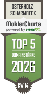 MaklerCharts KW 14/2026 - Stripling Immobilien | Immobilienmakler Bremen ist TOP-5-Makler in Osterholz-Scharmbeck
